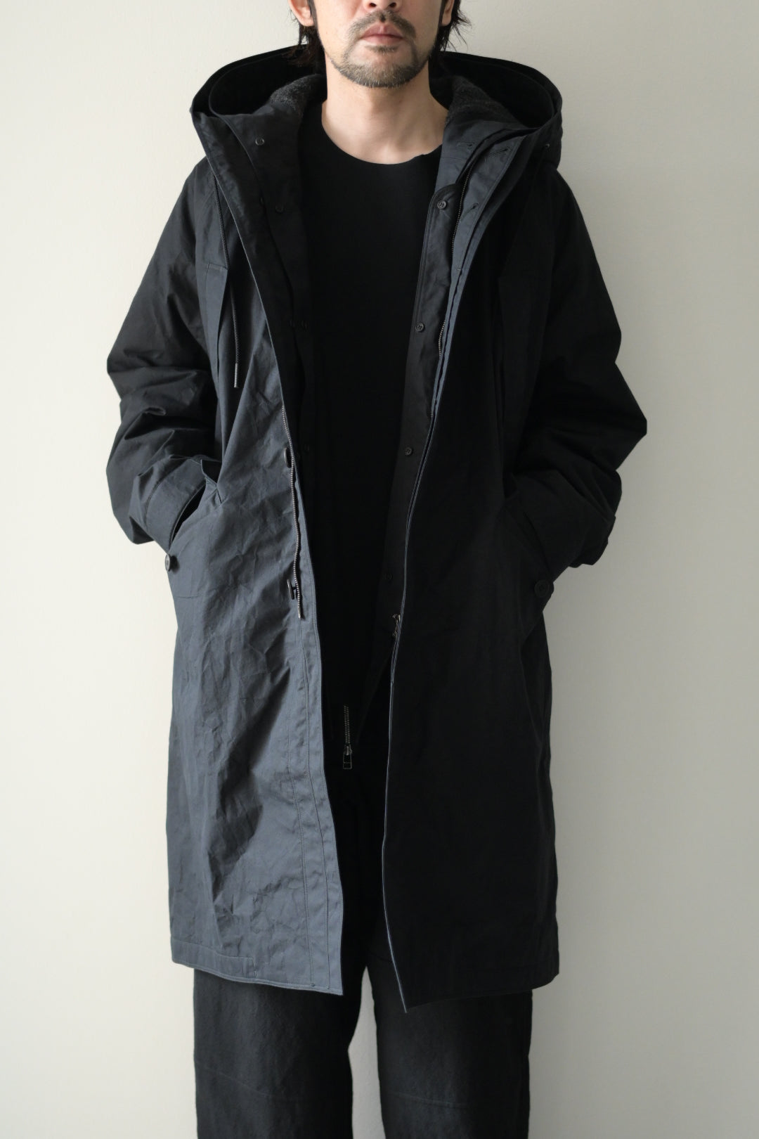 Yamauchi - Shield Cotton Cloth, 3way, Docking Military Coat
