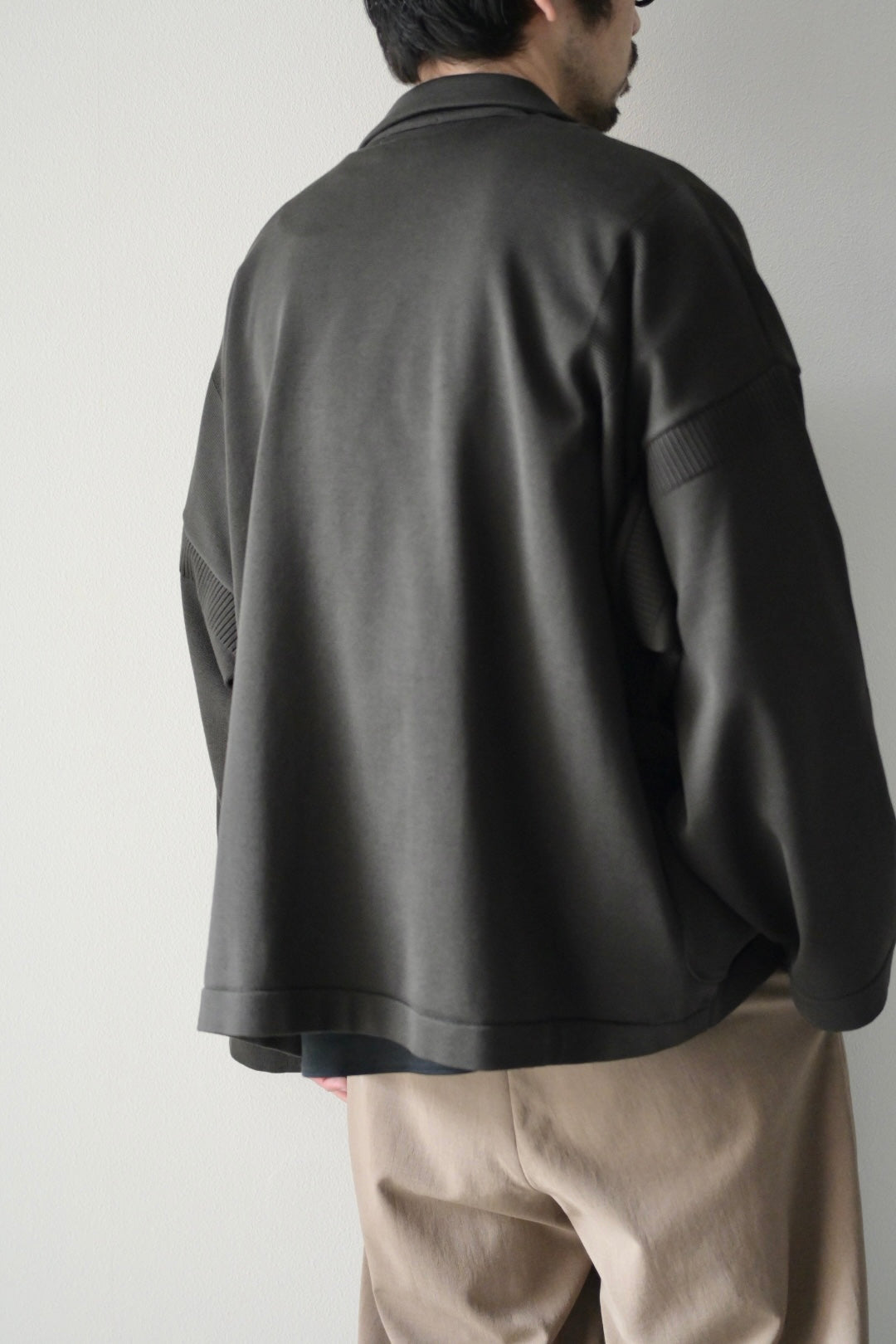 YASHIKI (ヤシキ) - Seion Short Double Jacket [DARK-OLIVE]