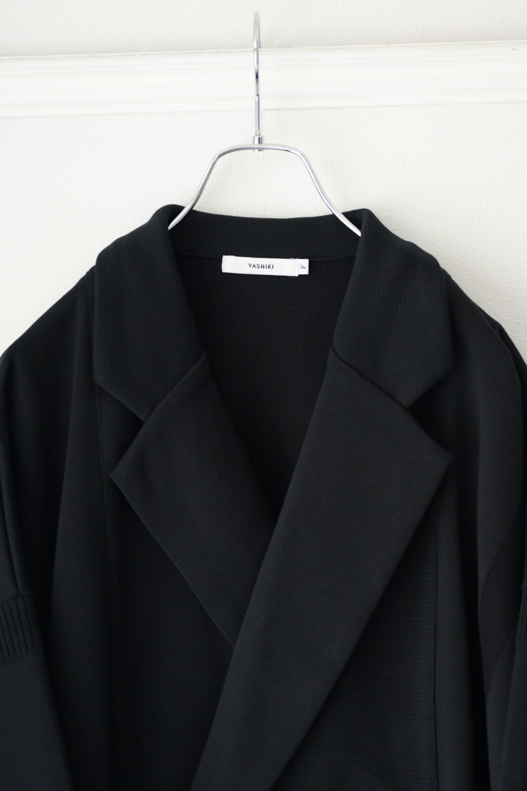 YASHIKI Seion Short Double Jacket [BLACK] 通販 | ヤシキ 半袖ニット