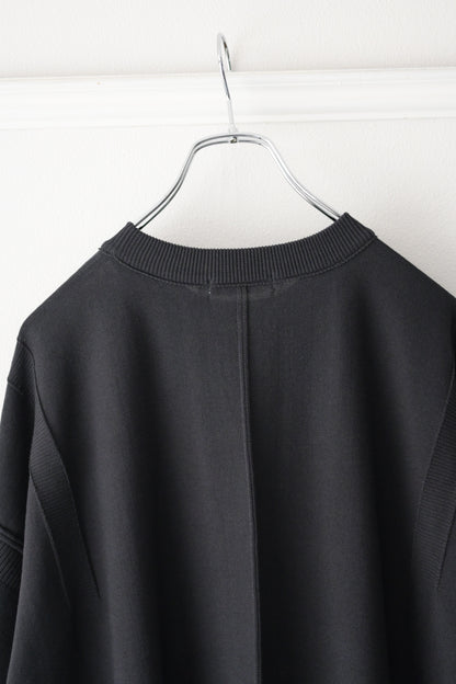 YASHIKI (ヤシキ) - Mebuki S/S Knit [CHARCOAL]