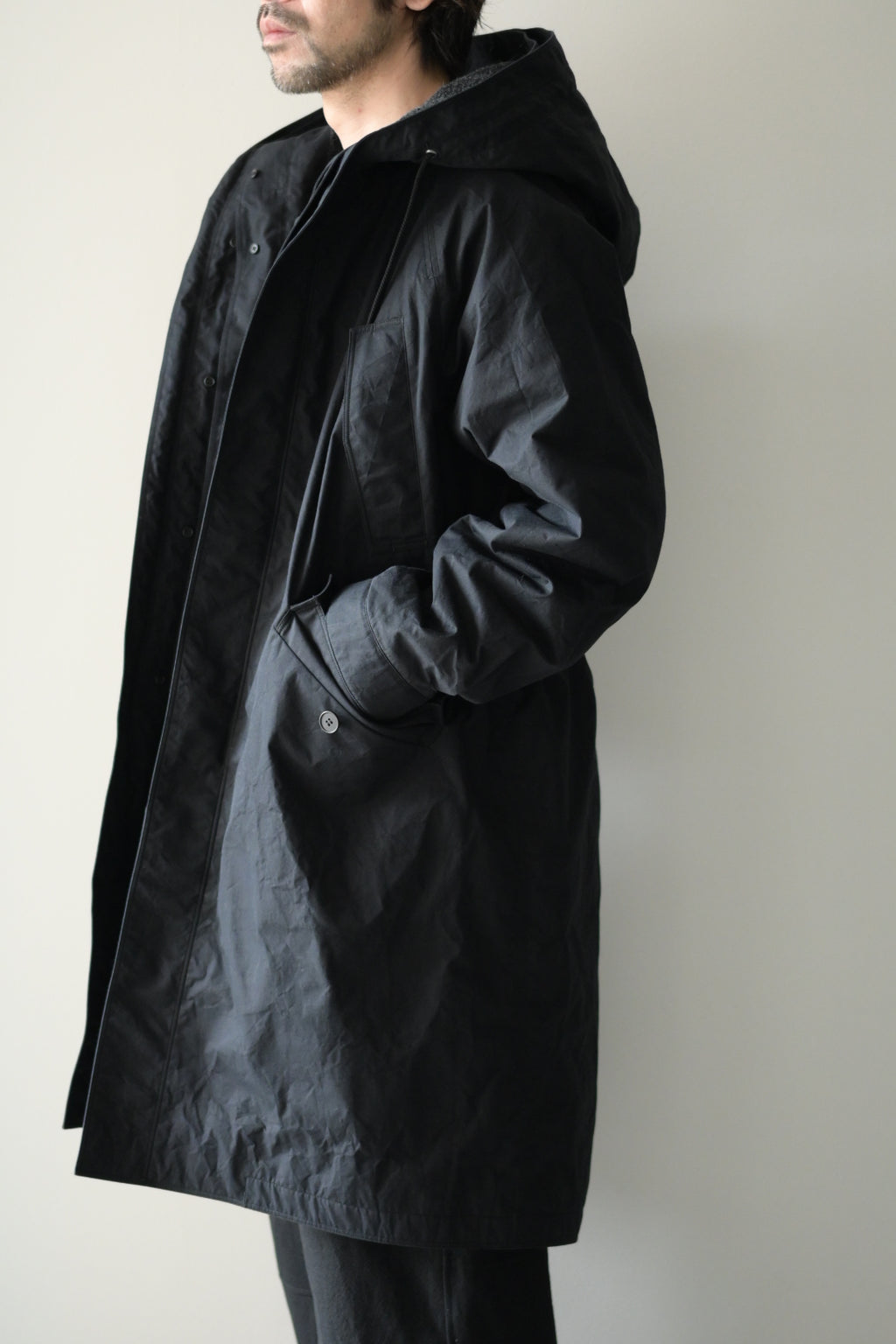 Yamauchi - Shield Cotton Cloth, 3way, Docking Military Coat