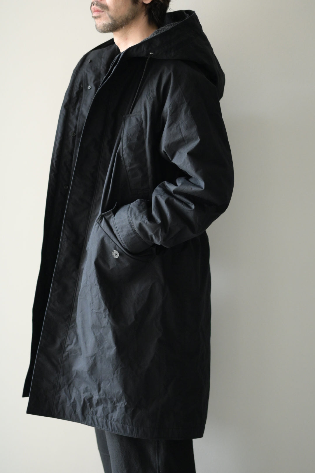 Yamauchi - Shield Cotton Cloth, 3way, Docking Military Coat