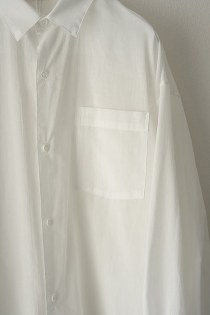 Blanc YM (ブランワイエム) - Superior Cotton Wide Shirts [White]