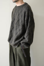 YASHIKI - Ochiba mohair Knit [OLIVE]