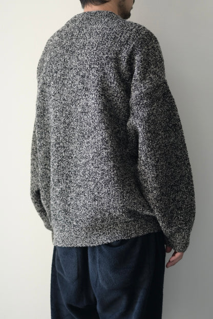 YASHIKI - Shusetsu Boucle Knit [MIX-GRAY]