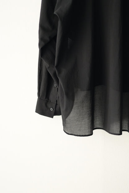 Blanc YM (ブランワイエム) - Superior Cotton Skipper Shirts [Black]