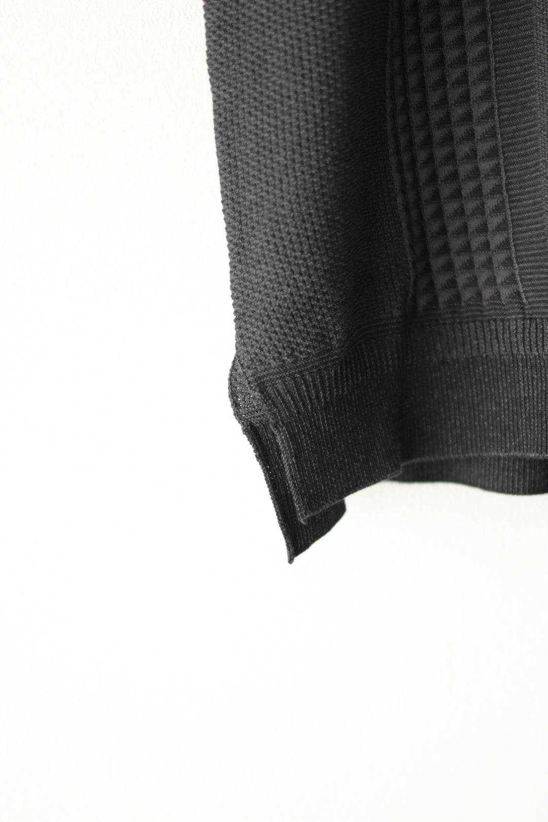 YASHIKI (ヤシキ) - Aotsuyu Knit Polo [BLACK]