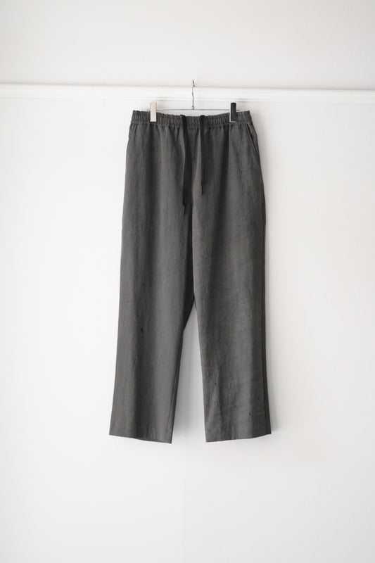 山内 - 黒染強撚コットンボイルクロス・パジャマパンツ