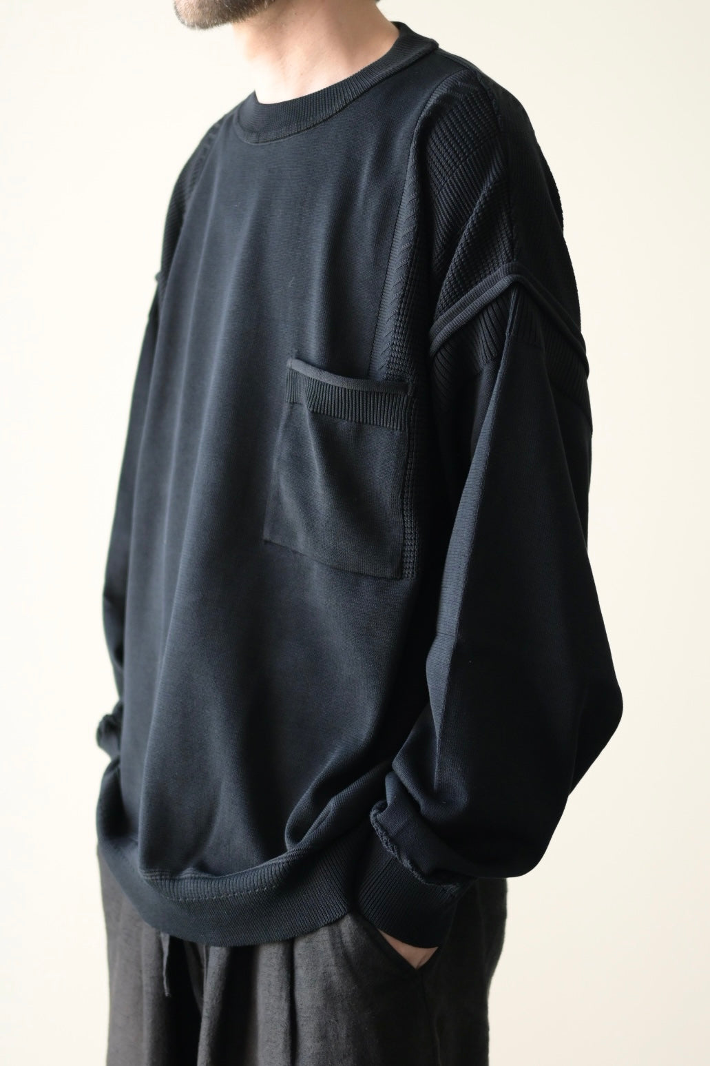 YASHIKI - Akiyo Knit [BLACK]