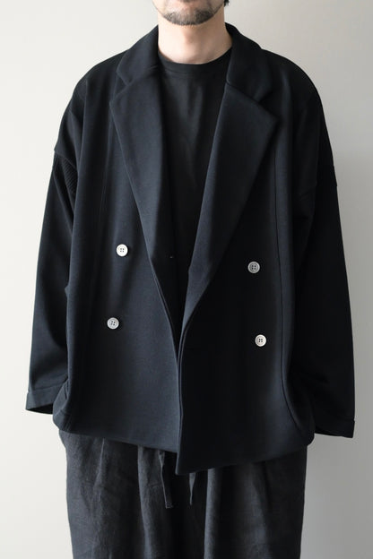 YASHIKI (ヤシキ) - Seion Short Double Jacket [BLACK]