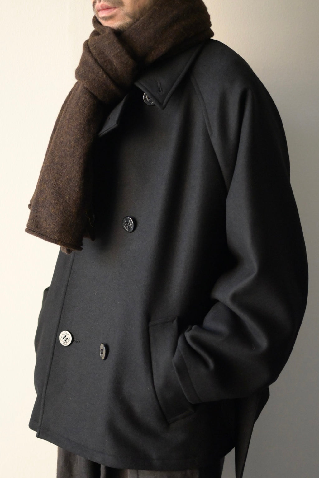 Blanc YM - Baby Alpaca Muffler [DEEP BROWN]
