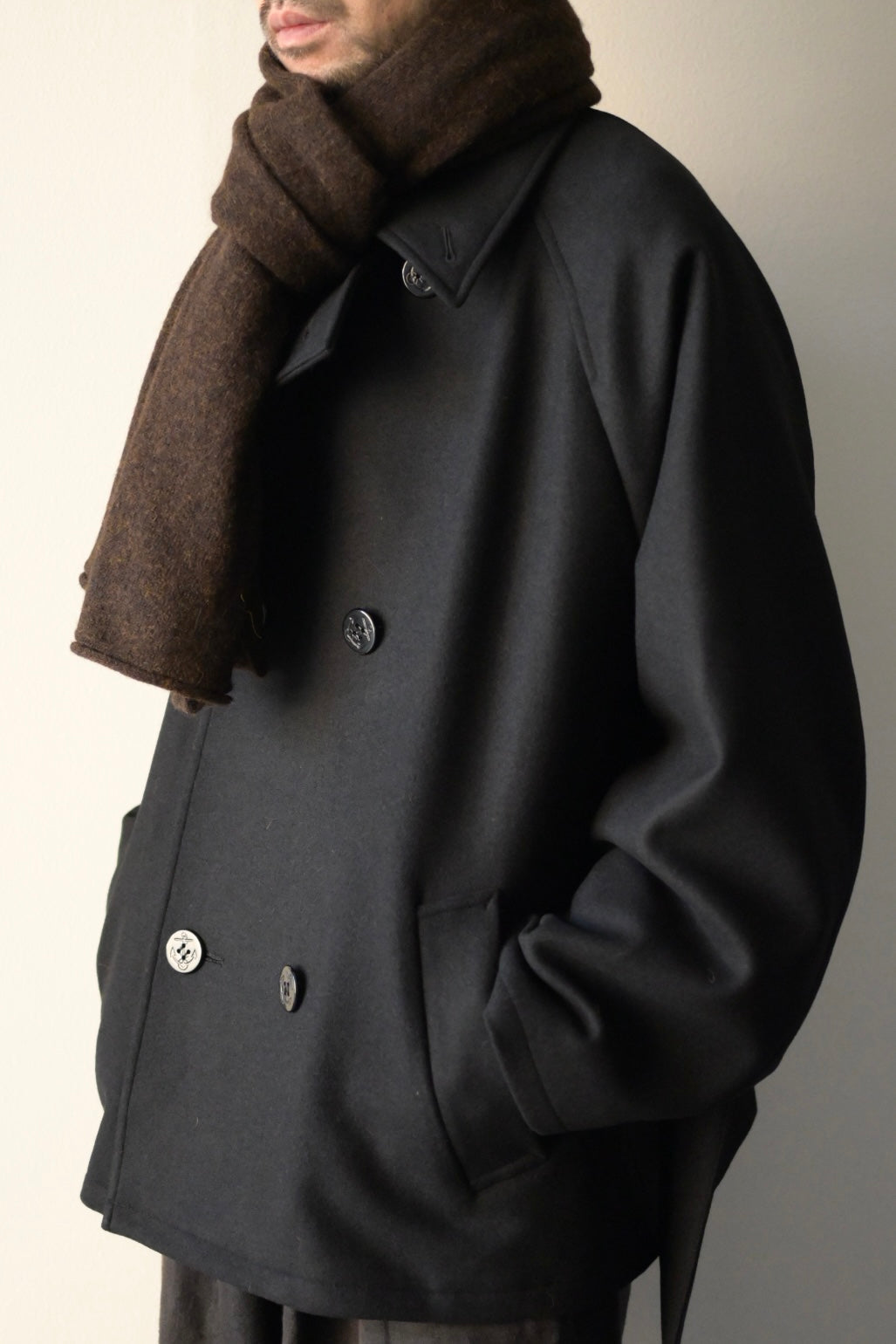 Blanc YM - Baby Alpaca Muffler [DEEP BROWN]