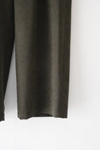 SAYATOMO - 2-Tack Corduroy Baggy Trousers [OLIVE]
