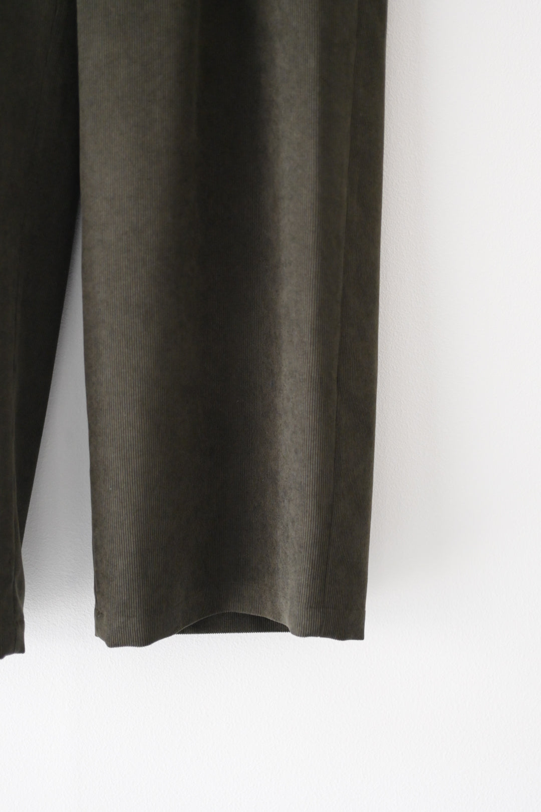SAYATOMO - 2-Tack Corduroy Baggy Trousers [OLIVE]