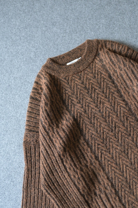 YASHIKI - Sekkei mohair Knit [ORANGE]