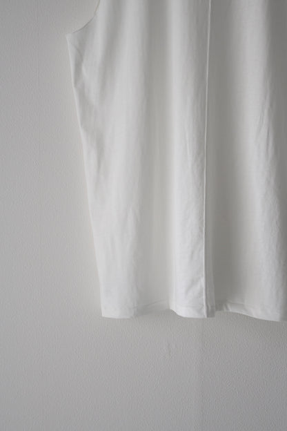 phebus (フィーバス) - COTTON JERSEY SLEEVELESS SHIRT [WHITE]