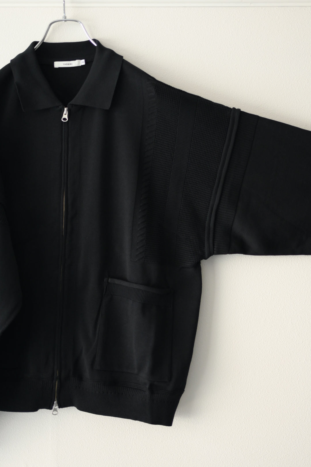 YASHIKI - Akiyo Zip Cardigan [BLACK]