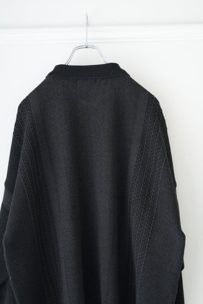 YASHIKI - Kanto Zip Polo [BLACK]