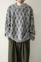 YASHIKI - Ochiba mohair Knit [MIX-GRAY]
