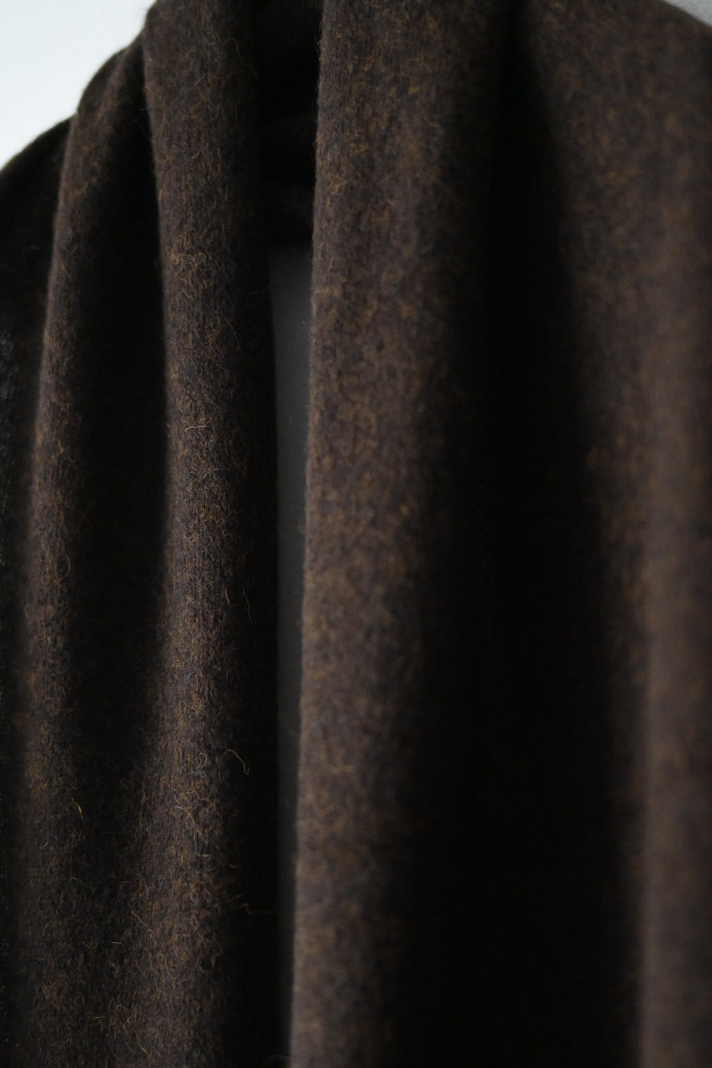 Blanc YM - Baby Alpaca Muffler [DEEP BROWN]