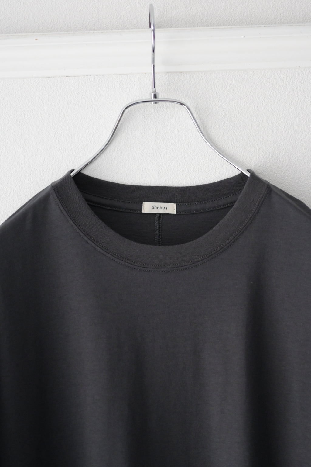 phebus  - COTTON JERSEY T-SHIRT [CHARCOAL]