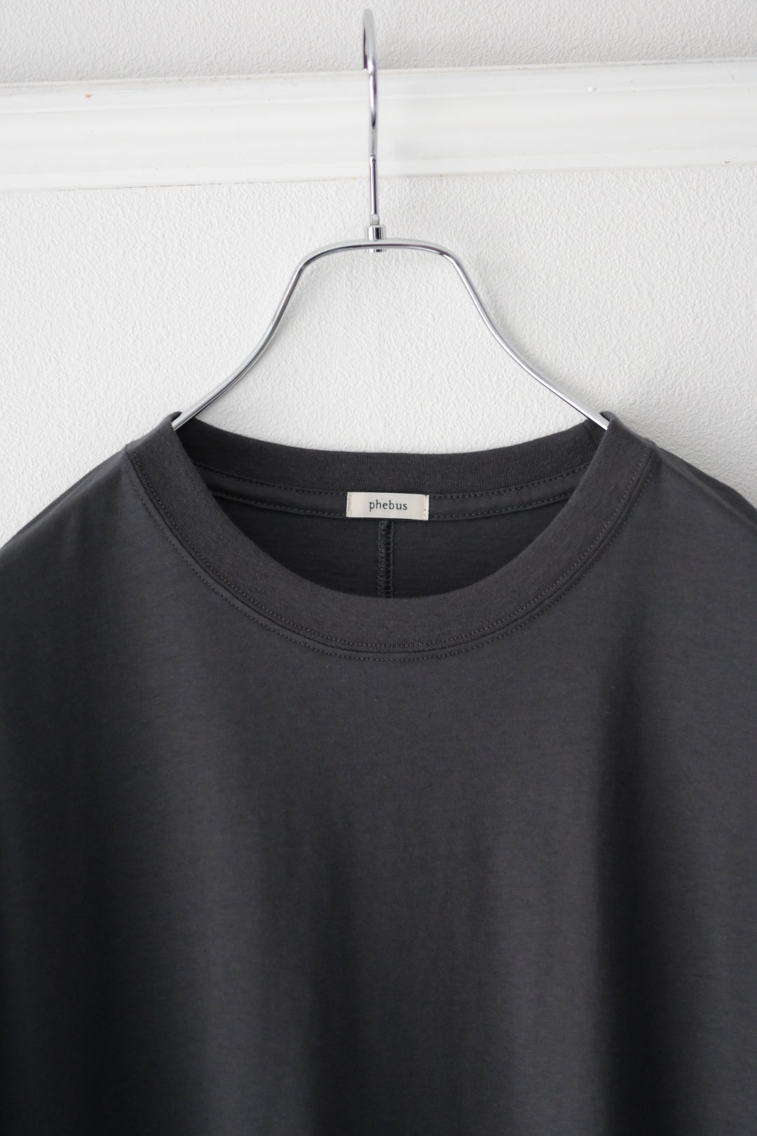 phebus  - COTTON JERSEY T-SHIRT [CHARCOAL]