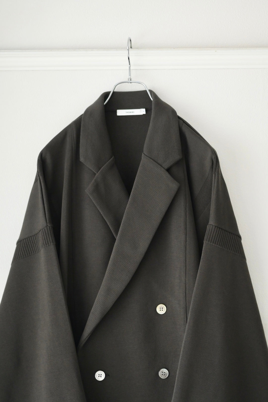 YASHIKI (ヤシキ) - Seion Short Double Jacket [DARK-OLIVE]