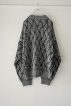 YASHIKI - Ochiba mohair Knit [MIX-GRAY]