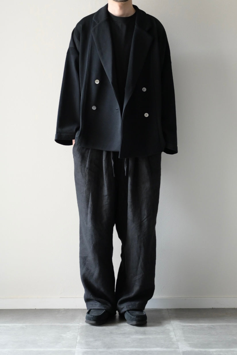 YASHIKI (ヤシキ) - Seion Short Double Jacket [BLACK]