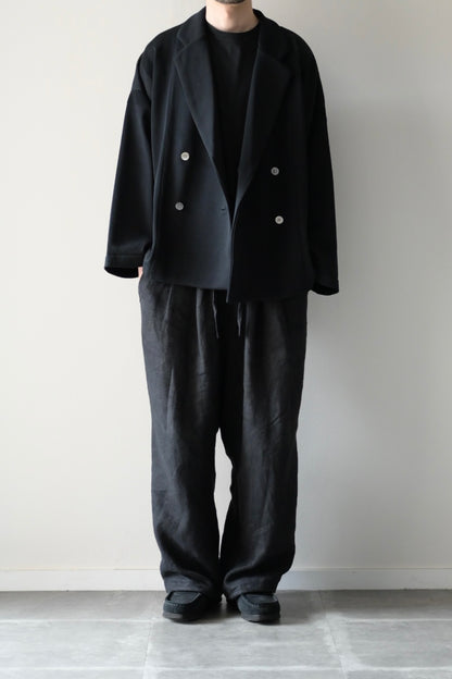 YASHIKI (ヤシキ) - Seion Short Double Jacket [BLACK]