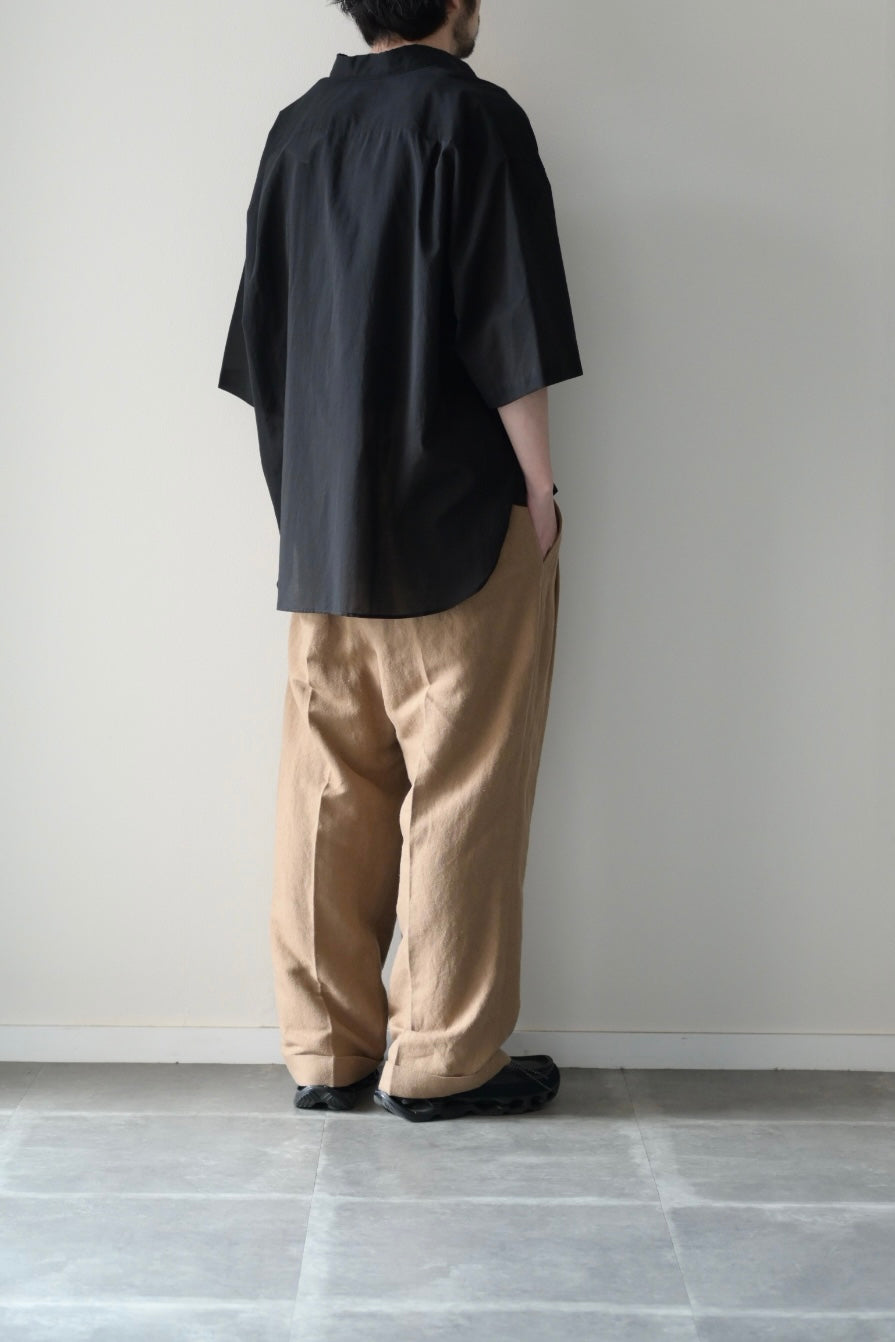 Blanc YM (ブランワイエム) - Supima Cotton Half Shirts [Black]