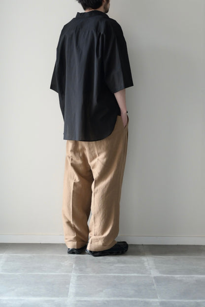 Blanc YM (ブランワイエム) - Supima Cotton Half Shirts [Black]