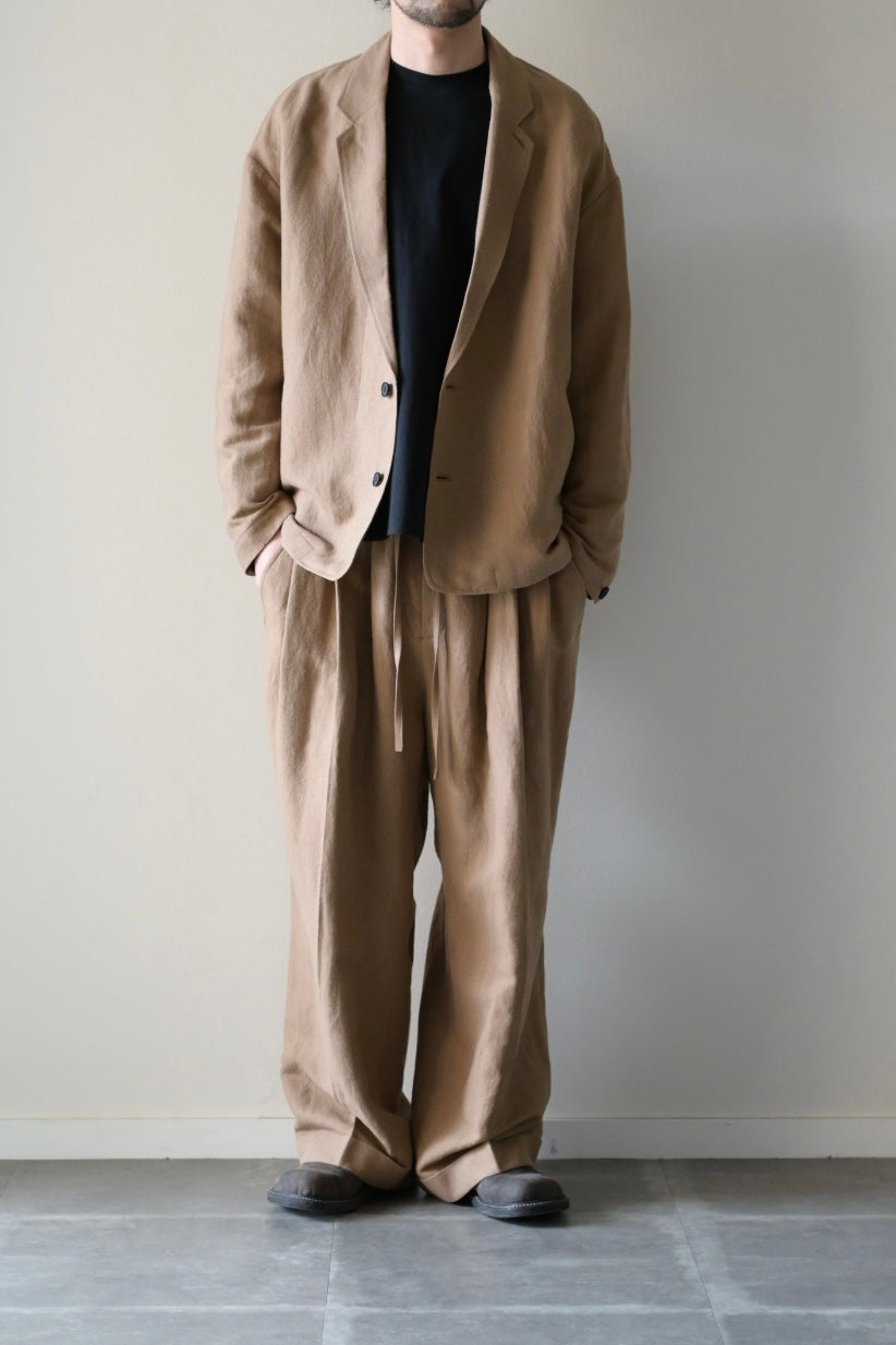 Blanc YM - Linen Silk Shirt JKT [BEIGE]