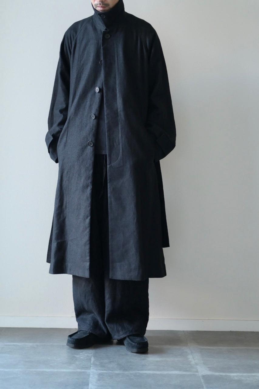 Blanc YM - HEMP OVERSIZE BALMACAN COAT