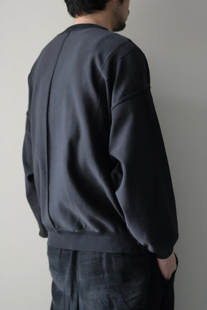 YASHIKI (ヤシキ) - Mebuki Knit [CHARCOAL]