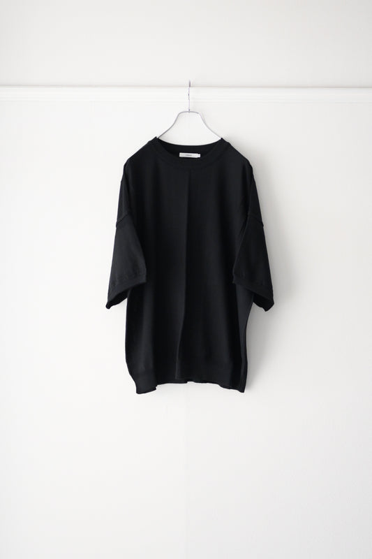 YASHIKI ヤシキ mebuki s/s knit ブラック