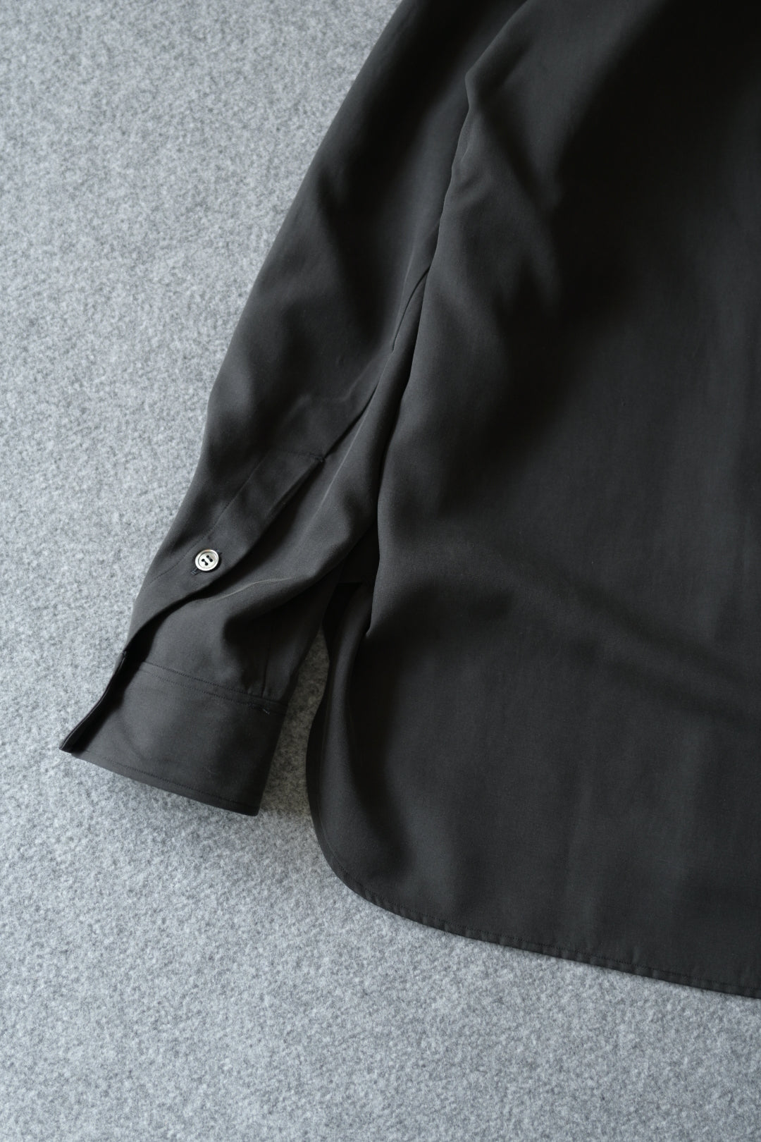 山内 - ビンテージシルクギャバ・ダブルオープンカラーシャツ