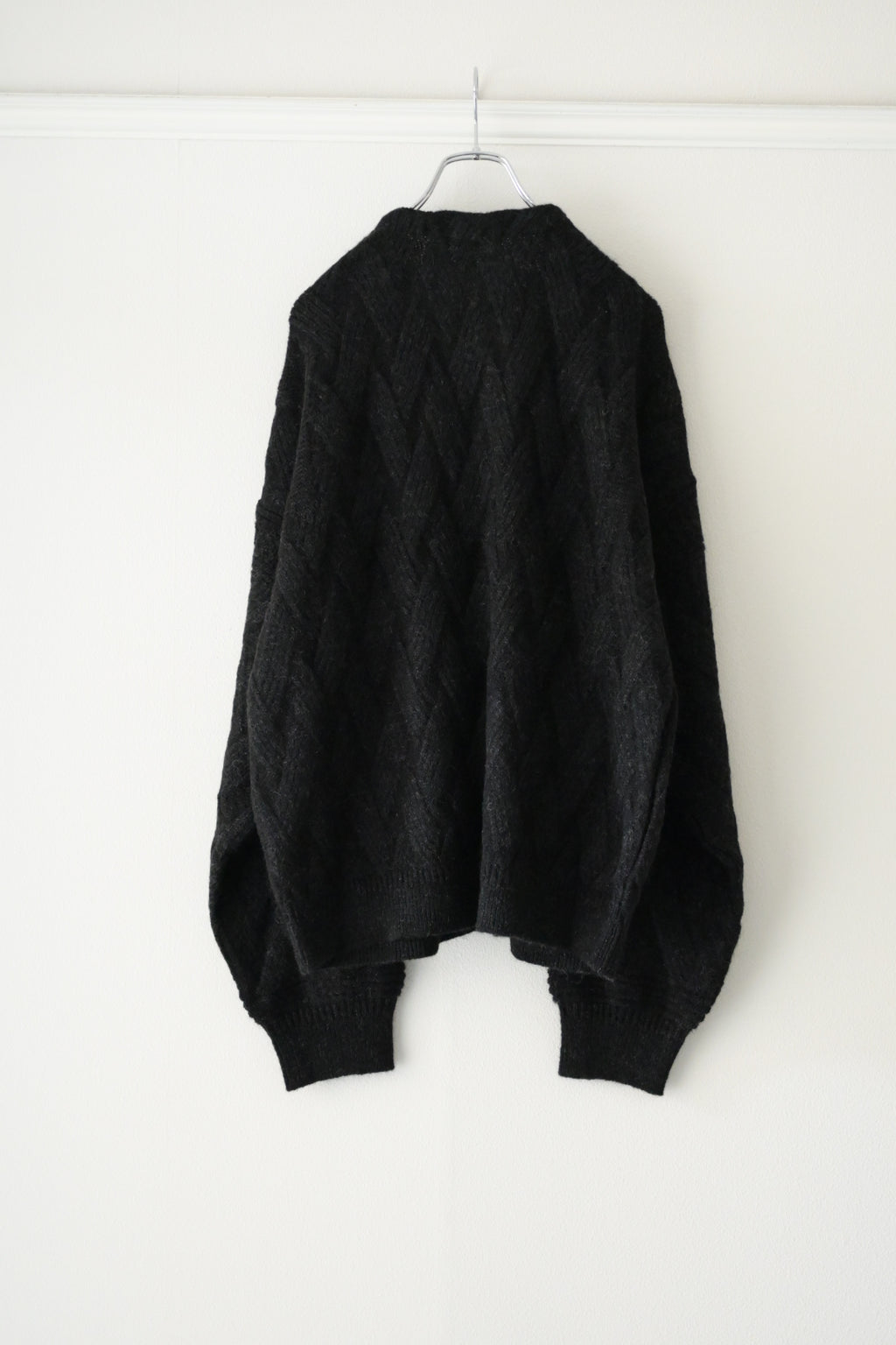 YASHIKI - Ochiba mohair Cardigan [BLACK]