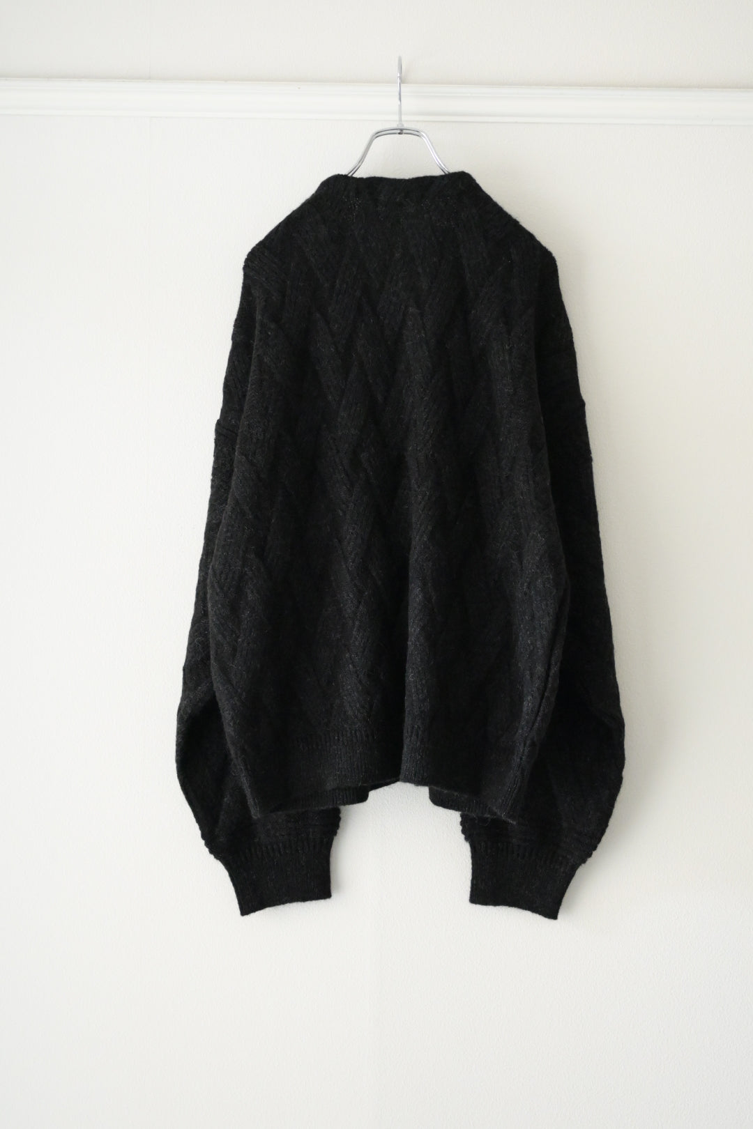 YASHIKI - Ochiba mohair Cardigan [BLACK]
