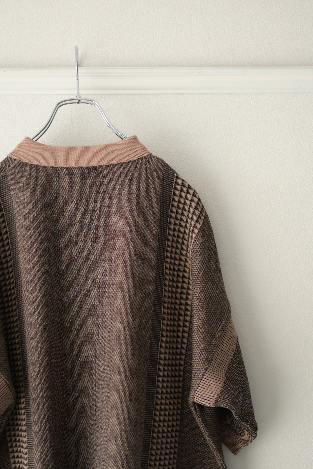 YASHIKI (ヤシキ) - Aotsuyu Knit Polo [PINK]