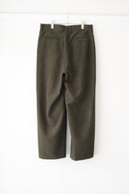 SAYATOMO - 2-Tack Corduroy Baggy Trousers [OLIVE]