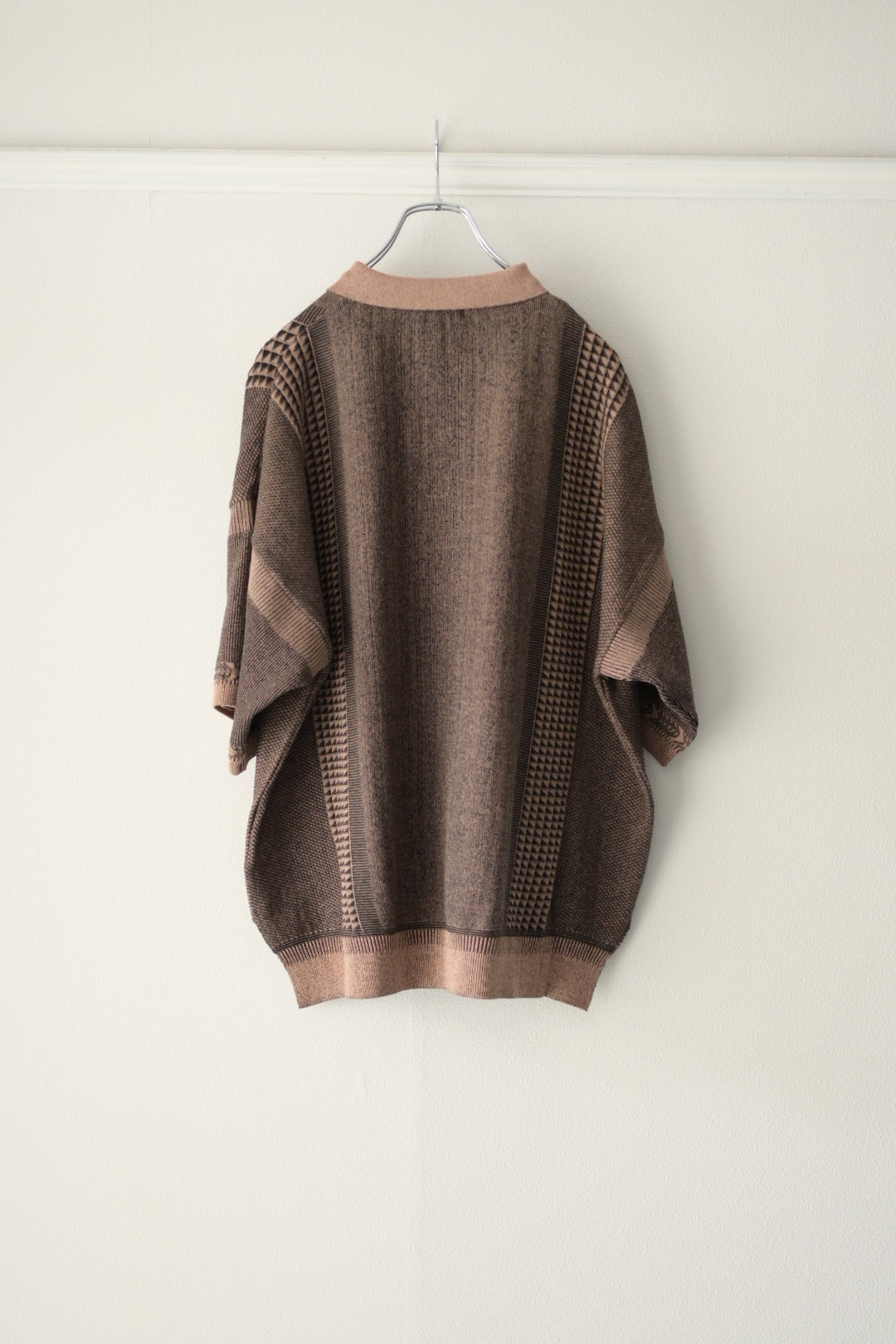 YASHIKI (ヤシキ) - Aotsuyu Knit Polo [PINK]