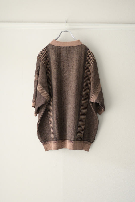 YASHIKI - Aotsuyu Knit Polo [PINK]