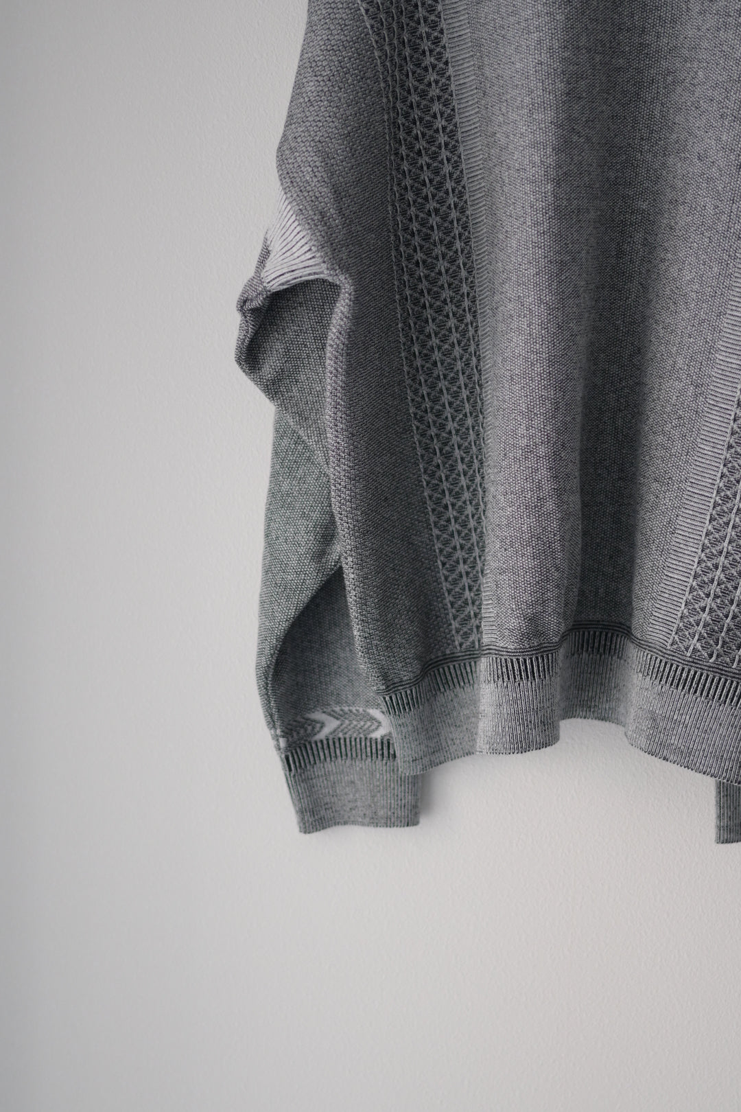 YASHIKI Kanto Zip Polo [MIX-GRAY] 通販 | ヤシキ ニットポロ | turf
