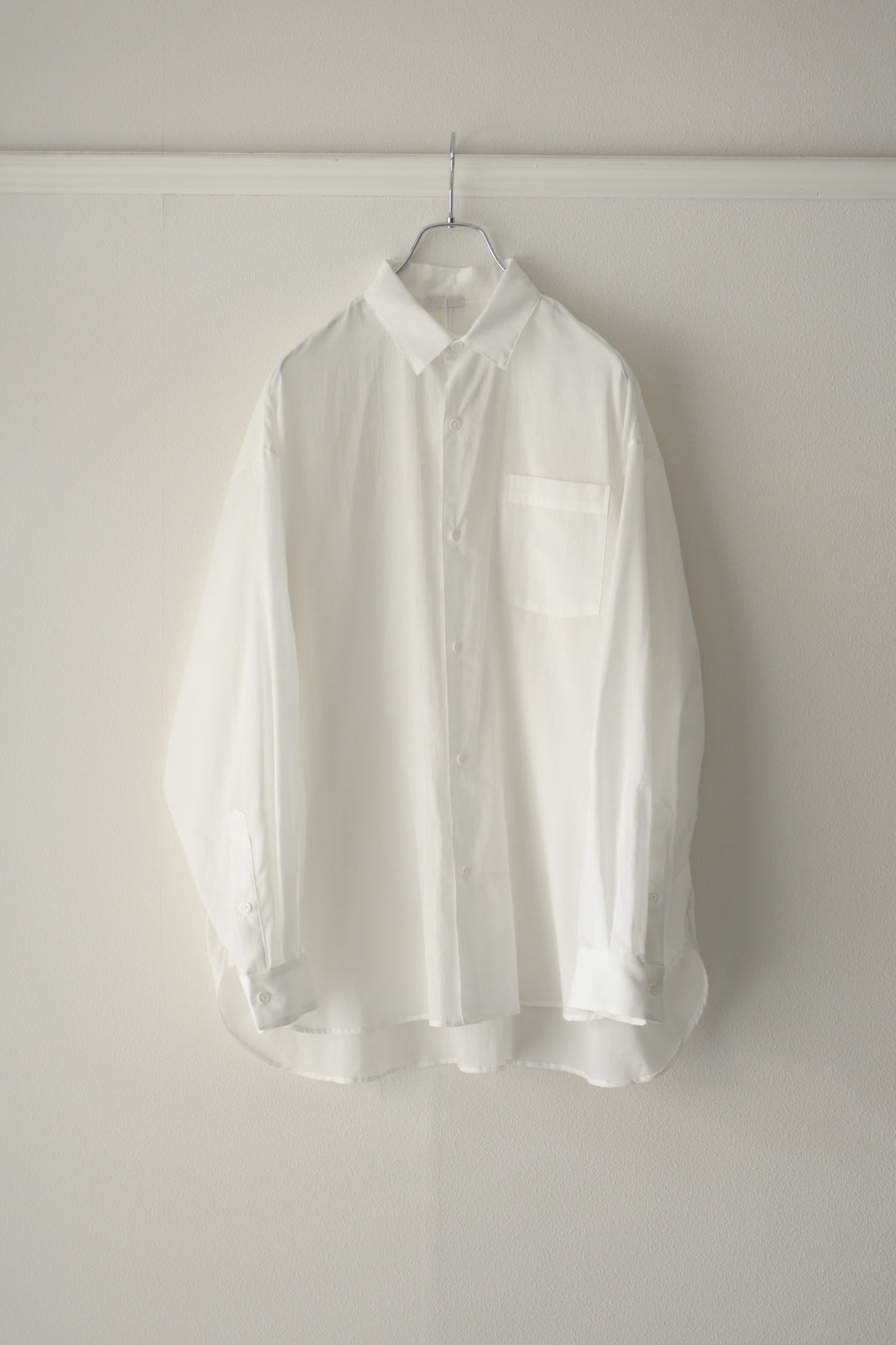 Blanc YM ブランワイエム Superior Cotton Wide Shirts White