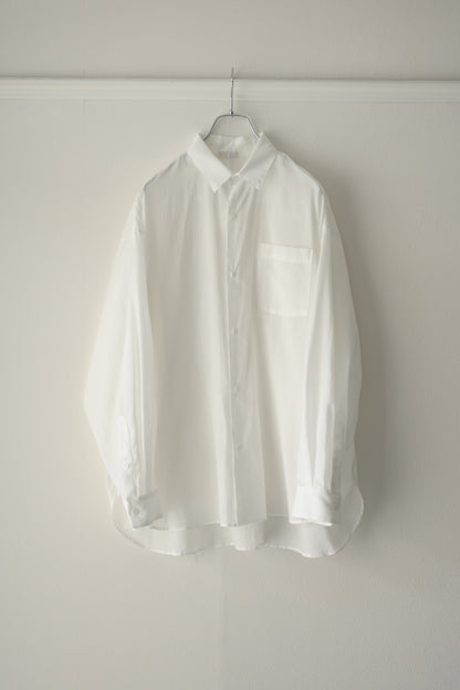 Blanc YM ブランワイエム Superior Cotton Wide Shirts White