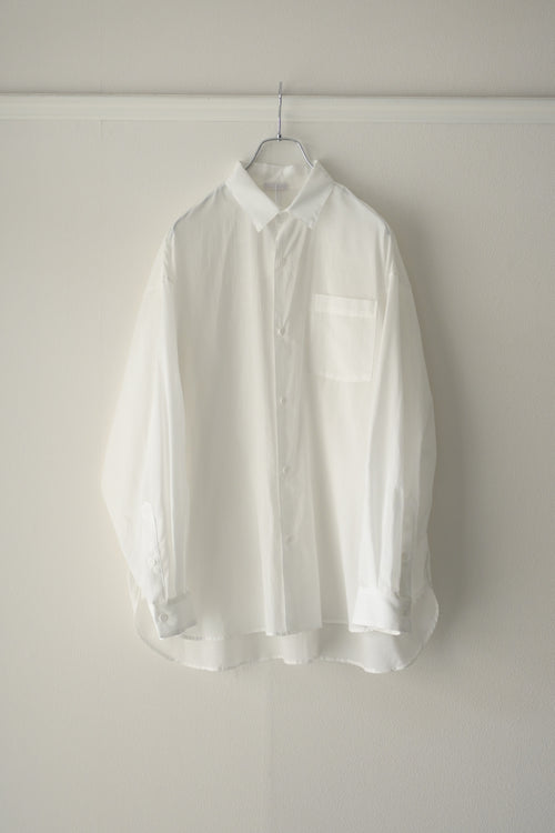 Blanc YM ブランワイエム Superior Cotton Wide Shirts White