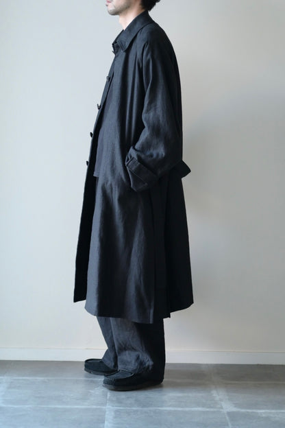 Blanc YM - HEMP OVERSIZE BALMACAN COAT
