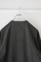 Yamauchi - Black dyed strong twist cotton voile cloth pajama shirt