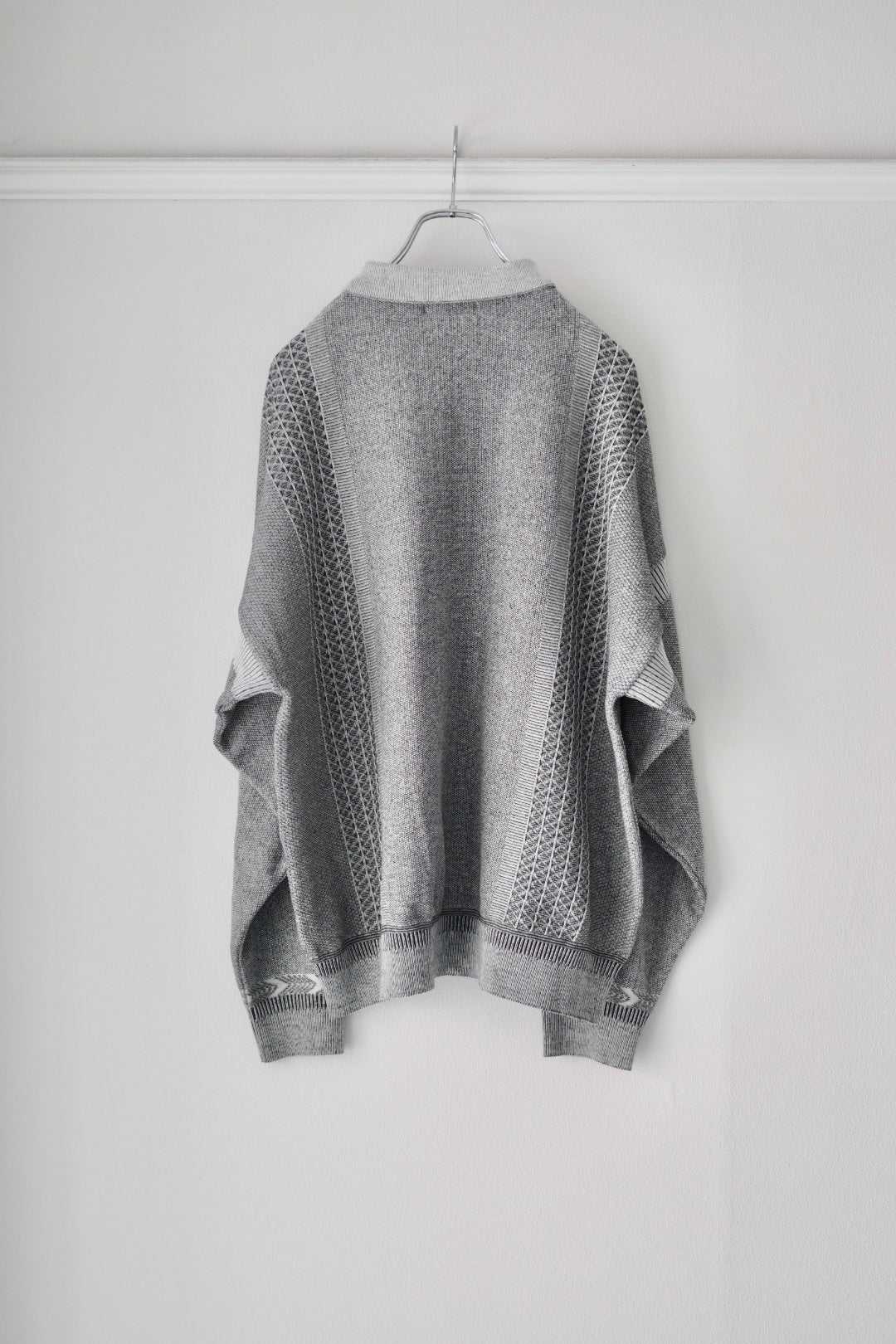 YASHIKI Kanto Zip Polo [MIX-GRAY] 通販 | ヤシキ ニットポロ | turf